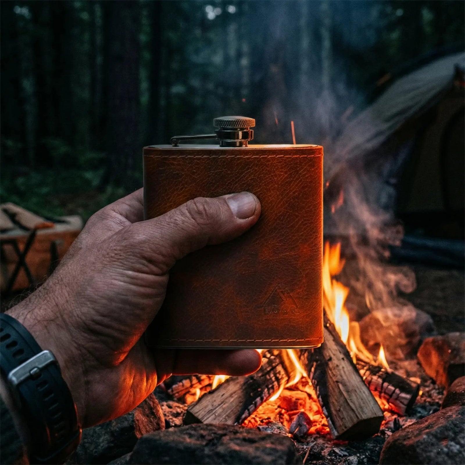 Deri Kapli Paslanmaz Çelik Matara - El Yapımı Gerçek Deri | Retro Pelle