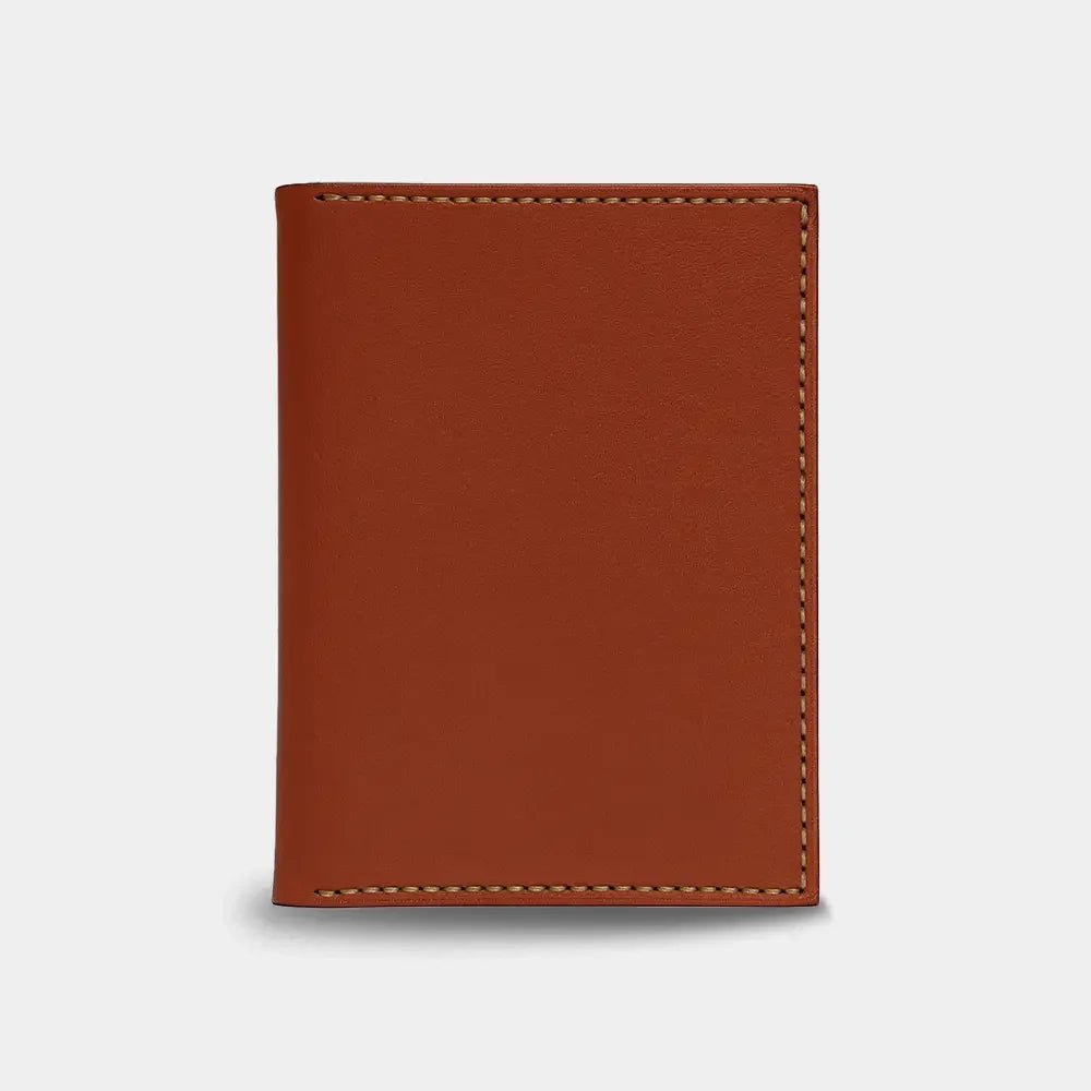 Deri Pasaport Kılıfı - El Yapımı Gerçek Deri Hakiki Deri Pasaport Kılıfı - Konyak | Retro Pelle