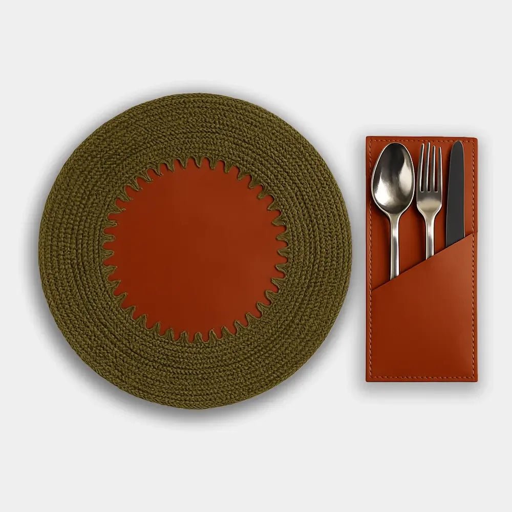 Deri Supla & Çatal Bıçak Kaşık Takım Kılıfı - El Yapımı Gerçek Deri Deri Supla & Çatal Bıçak Kaşık Takım Kılıfı | Retro Pelle