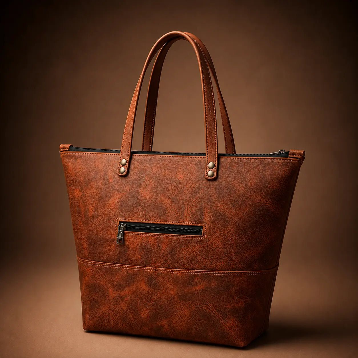 Hakiki Deri Tote Bag - El Yapımı Gerçek Deri | Retro Pelle