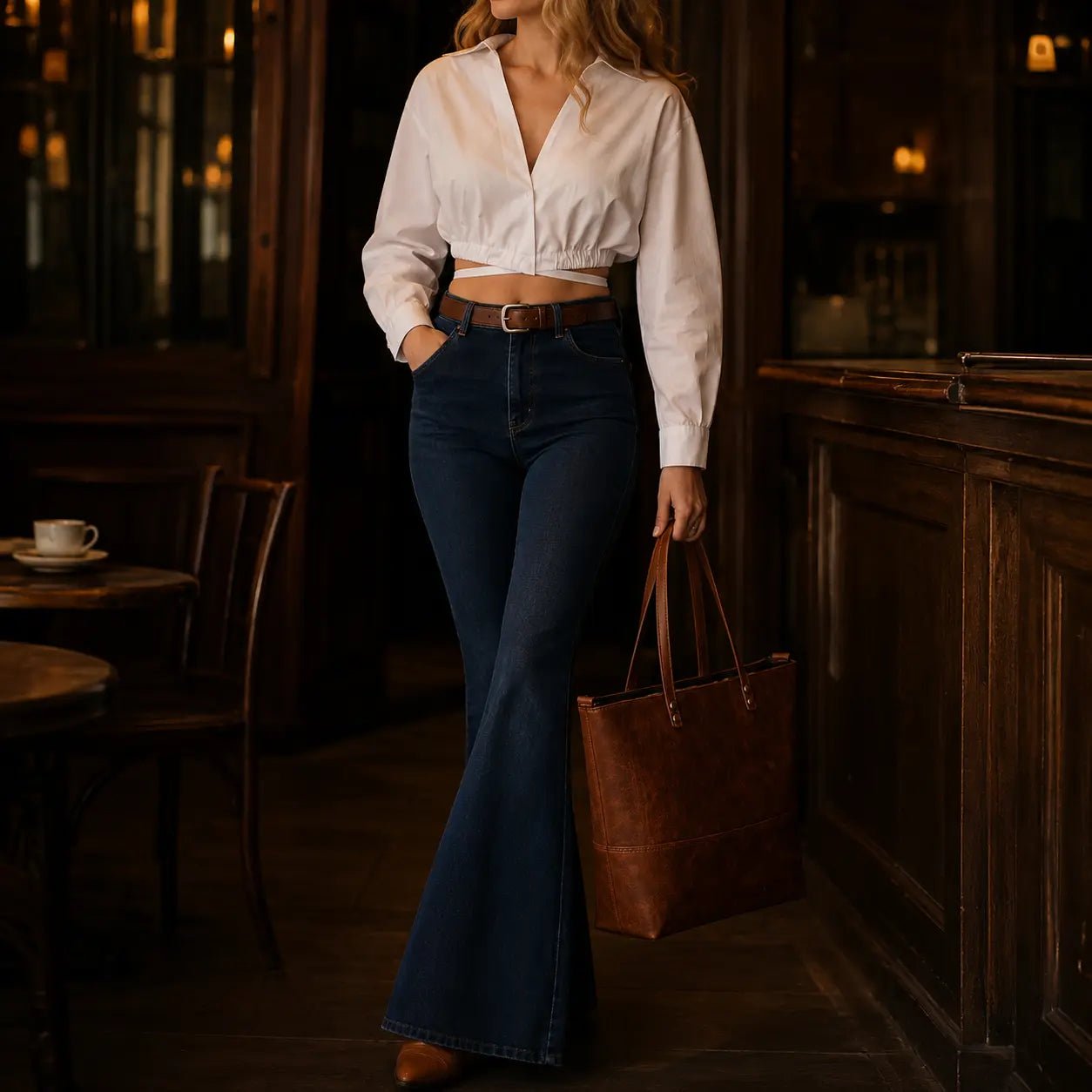 Hakiki Deri Tote Bag - El Yapımı Gerçek Deri | Retro Pelle