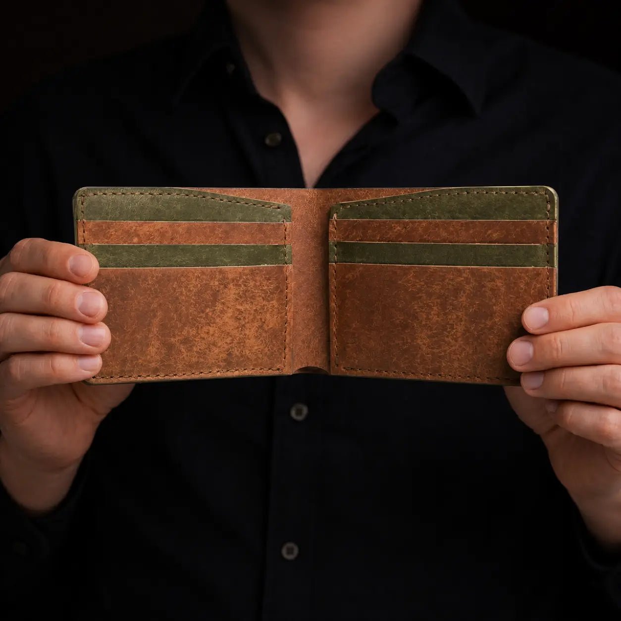 Klasik Erkek Deri Cüzdan - Classical Serisi - El Yapımı Gerçek Deri Hakiki Deri Cüzdan | Retro Pelle