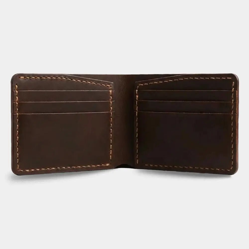Klasik Erkek Deri Cüzdan - Classical Serisi - El Yapımı Gerçek Deri Hakiki Deri Cüzdan - Kahve | Retro Pelle