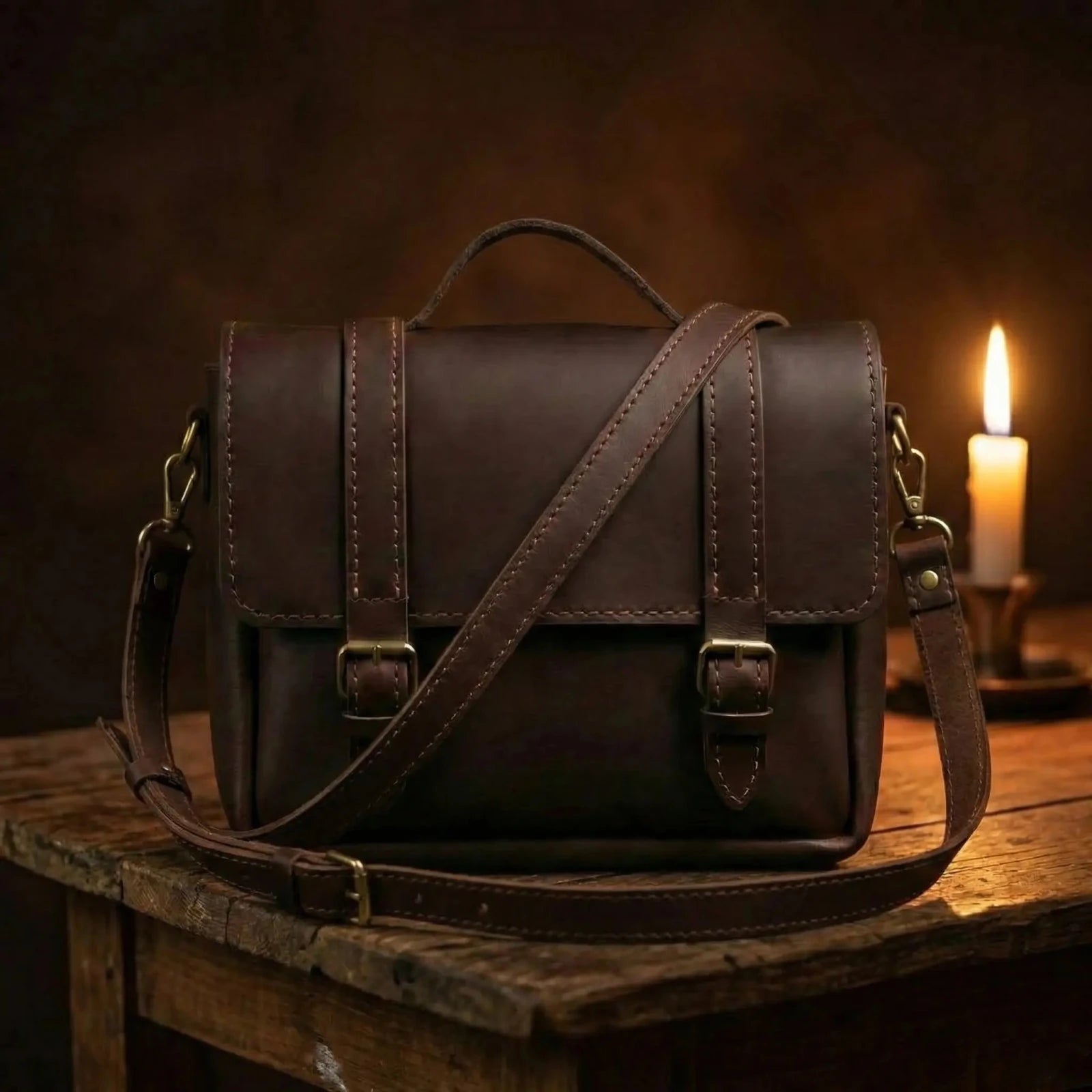 PASSENGER BAG - El Yapımı Gerçek Deri | Retro Pelle