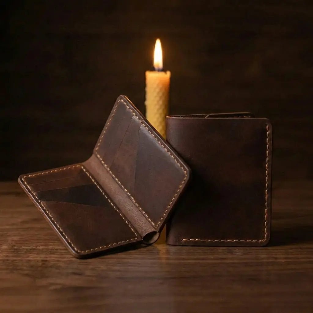 Rhodos Deri Kartlık - Minimalist Tasarım Serisi - El Yapımı Gerçek Deri Hakiki Deri Cüzdan | Retro Pelle