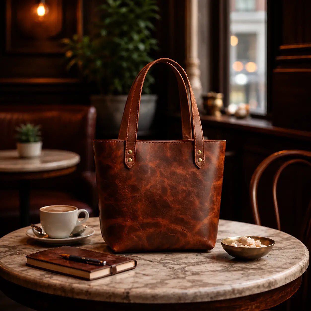 Tote Bag - El Yapımı Gerçek Deri | Retro Pelle