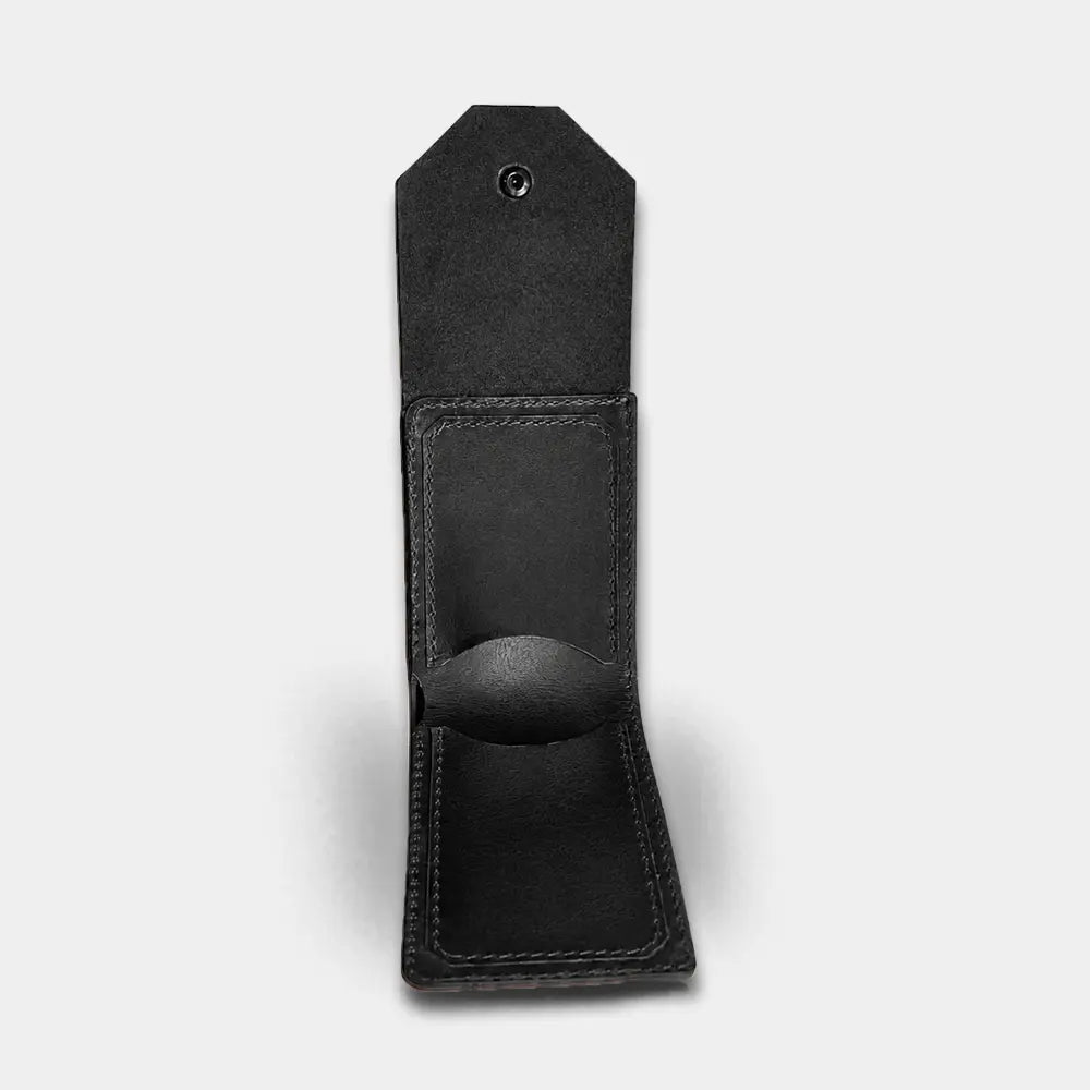 Aegon Pirinç Çıtçıtlı Deri Cüzdan - Minimalist Tasarım Serisi - El Yapımı Gerçek Deri | Retro Pelle