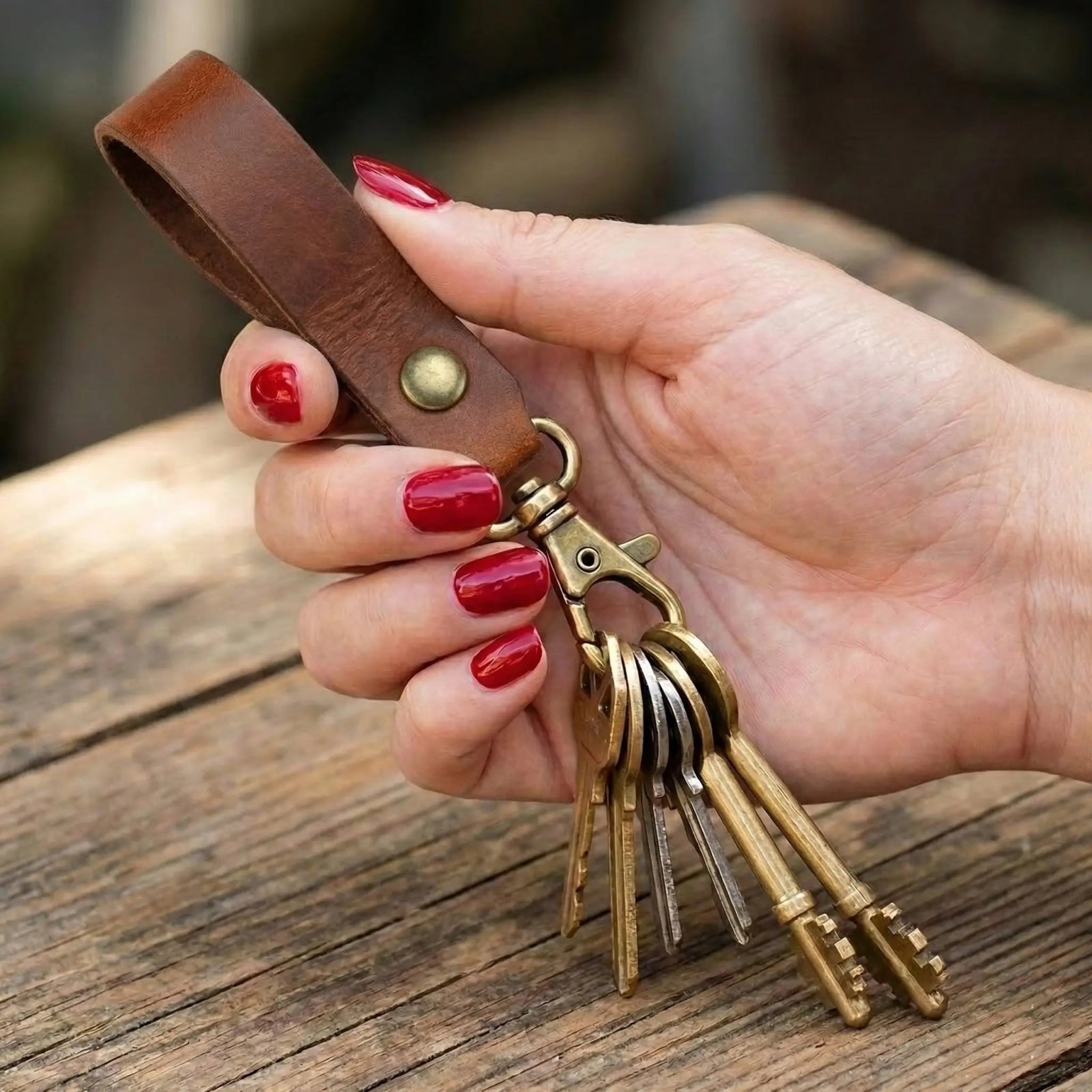 Deri Anahtarlık - El Yapımı Gerçek Deri | Retro Pelle