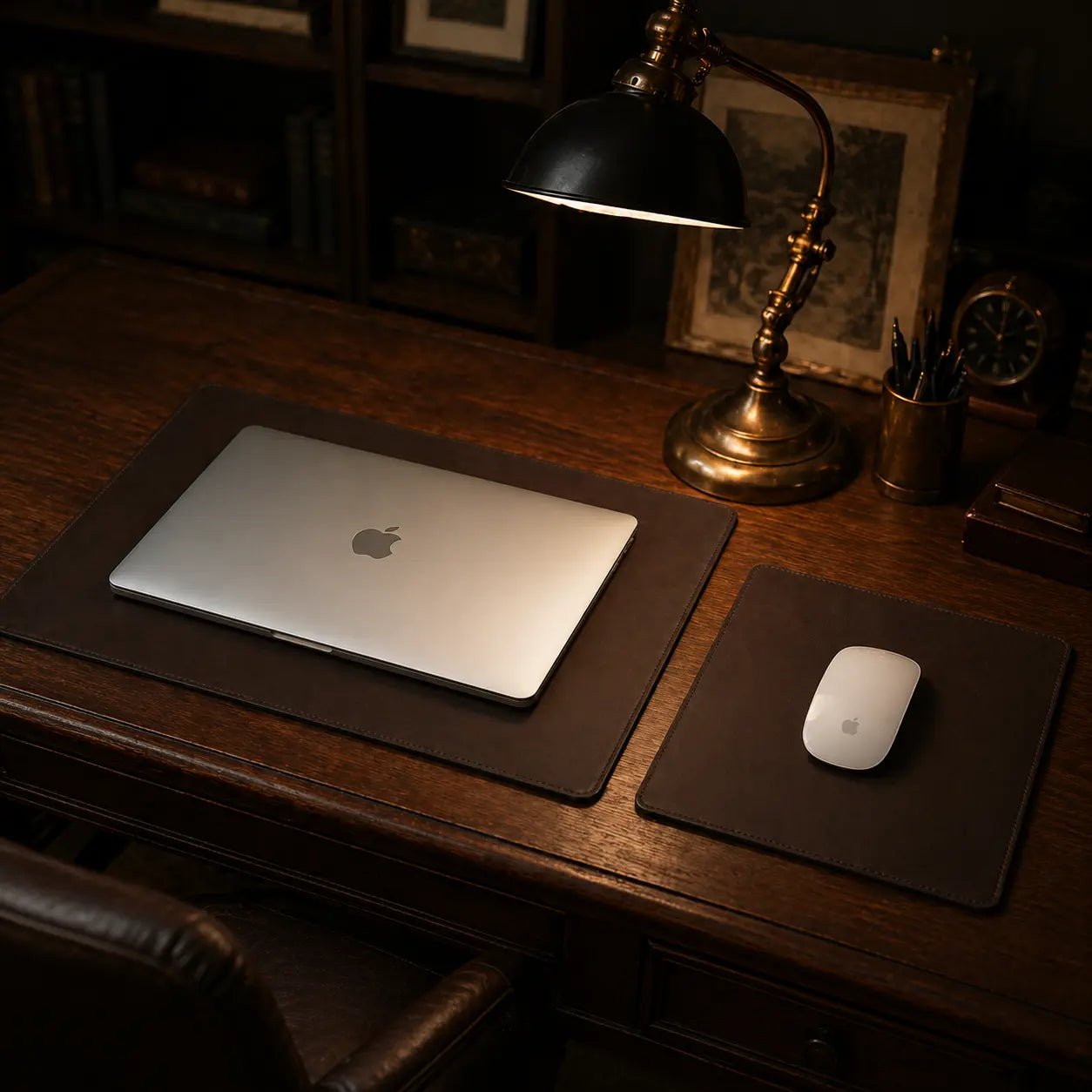 Deri Mouse Pad - El Yapımı Gerçek Deri | Retro Pelle