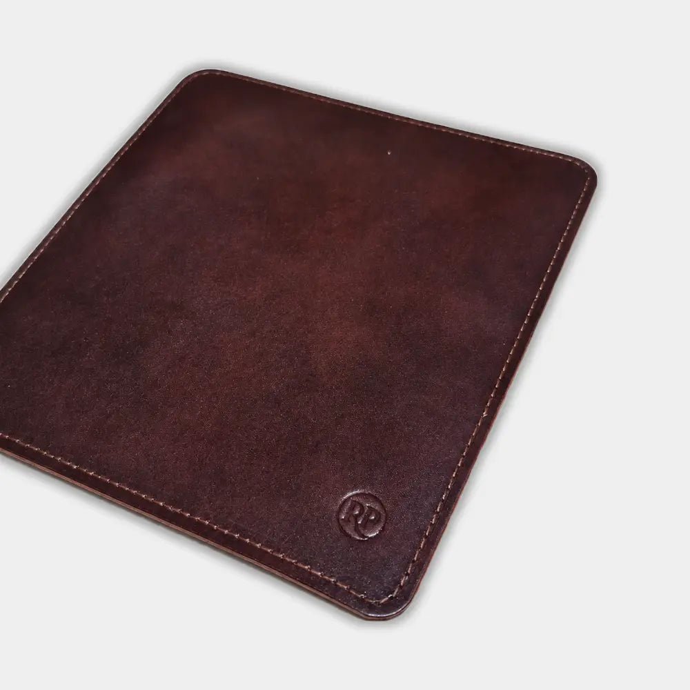 Hakiki deri mouse pad, kahverengi