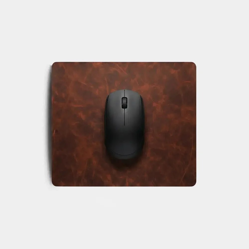Deri Mouse Pad - El Yapımı Gerçek Deri | Retro Pelle