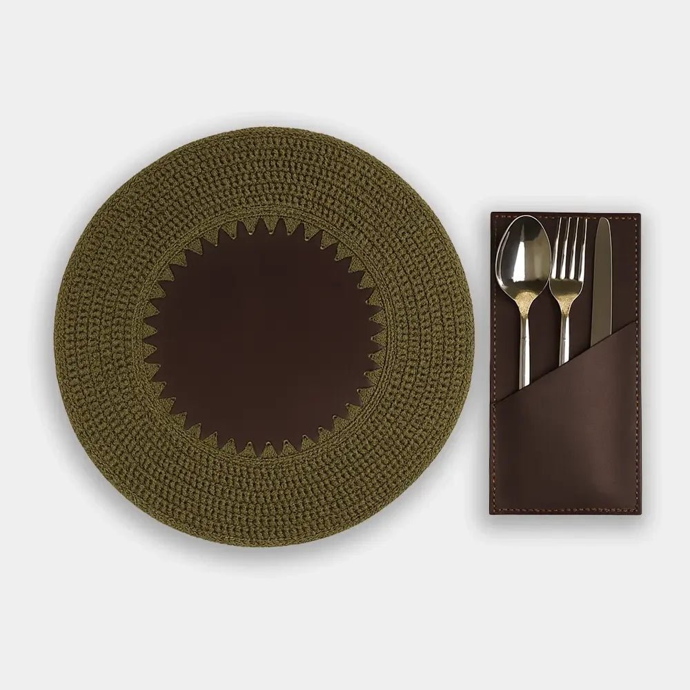 Deri Supla & Çatal Bıçak Kaşık Takım Kılıfı - El Yapımı Gerçek Deri Deri Supla & Çatal Bıçak Kaşık Takım Kılıfı | Retro Pelle