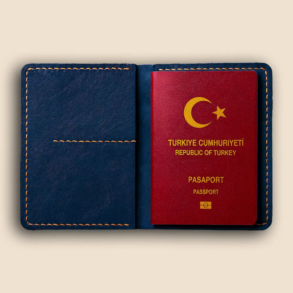 Deri Pasaport Kılıfı
