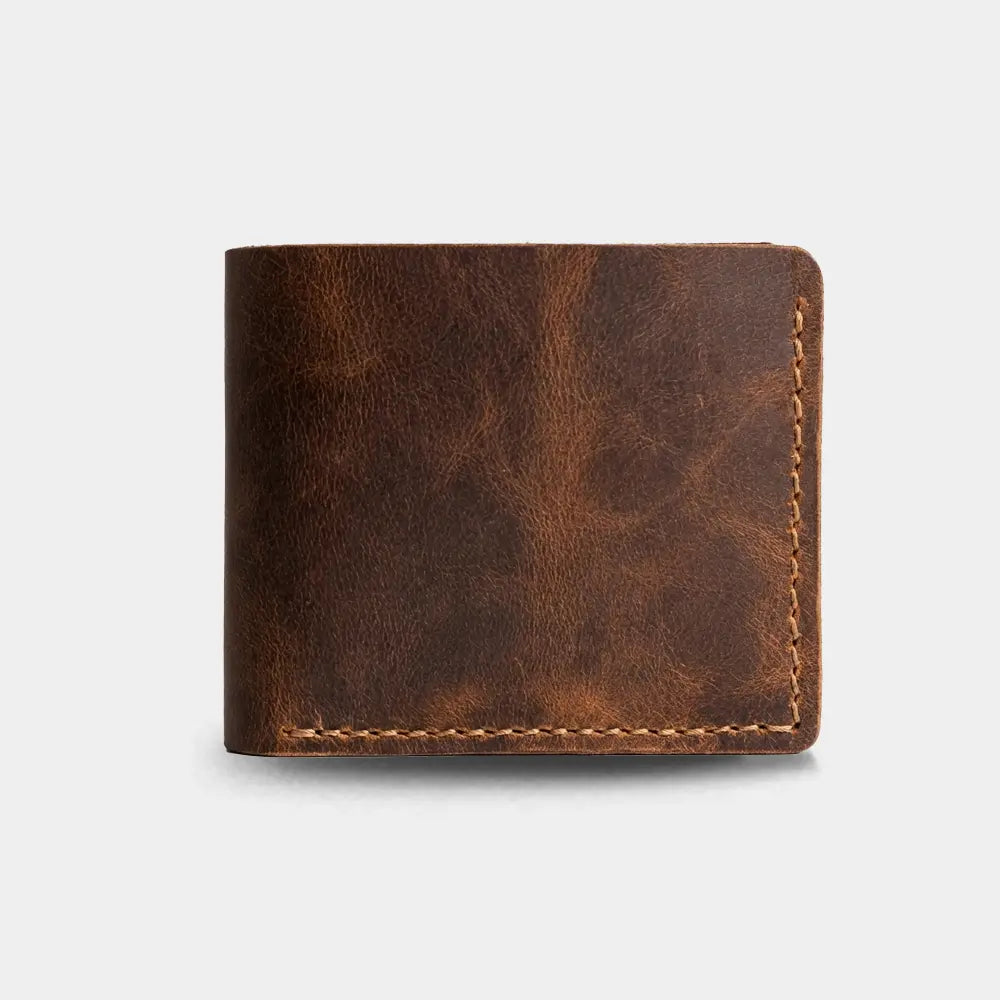 Klasik Erkek Deri Cüzdan - Classical Serisi - El Yapımı Gerçek Deri Hakiki Deri Cüzdan - Taba | Retro Pelle