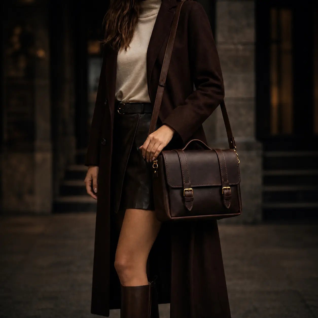 PASSENGER BAG - El Yapımı Gerçek Deri | Retro Pelle